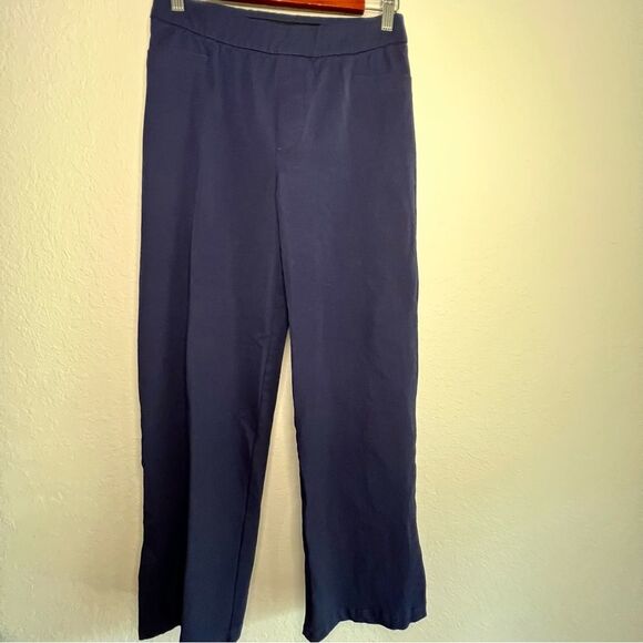 ISAAC MIZRAHI wide leg trouser. Navy. Nautical size 2 - Picture 1 of 5